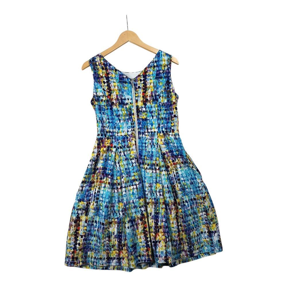 Ellen Tracy Sleeveless A Line Dress size 6 Multicolor - Picture 5 of 8